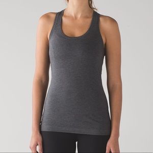 🆕 Lululemon Cool Racerback Tank - Heathered Grey / “Deep Coal” Color